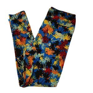 LulaRoe Palm Tree Leggings Tall & Curvy